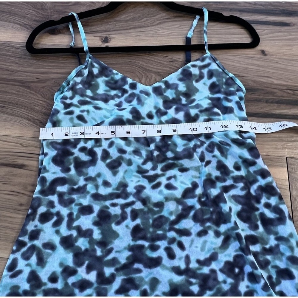 Cosabella Italy Green Abstract Print Mesh Slip Dress Chemise Lingerie Womens S - Picture 5 of 8